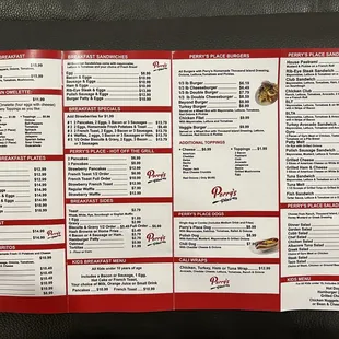 Menu (page 2 of 2)
