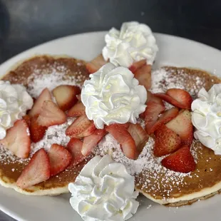 Strawberry pancakes