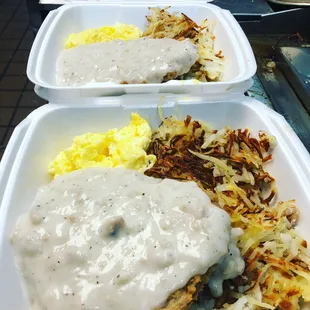 Country Fries Steak And Eggs