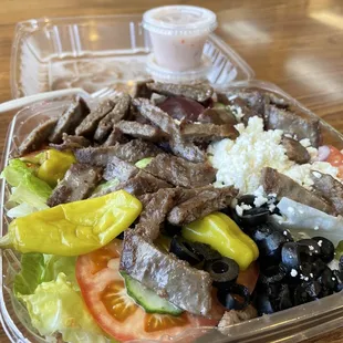 Gyro Greek Salad