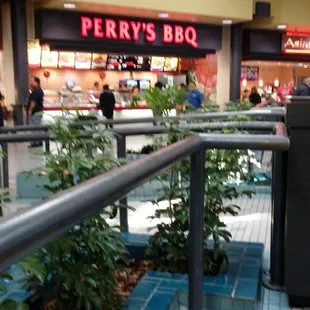 the entrance to the restaurant