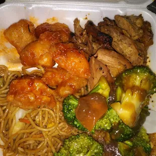 Ate the rest of the noodles and brocolli, threw everything else away