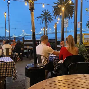 Outside seating and heating