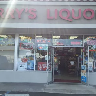 the front of the store