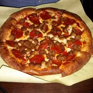 Pepperoni and sausage small