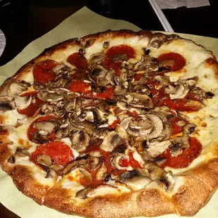 Pepperoni and mushroom small