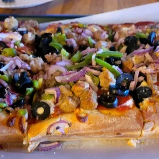 Thick crust square pizza, Lotsa (Supreme)