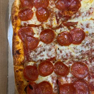 Sicilian Style Pepperoni Pizza