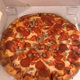 pizza, food