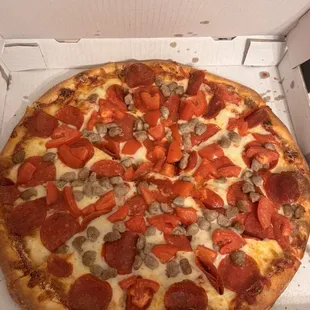 pizza, food
