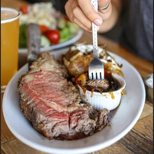 steak, food