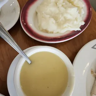 Mashed potatoes and gravy