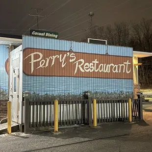 the front of the restaurant