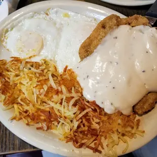 Chicken Fried Steak &amp; Eggs - $7.99
