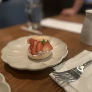 a plate of food on a table