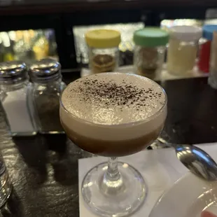 Espresso martini with tequila
