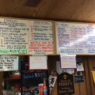 Menu board