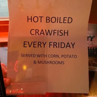 First crawfish of the season, don&apos;t let me down Perry&apos;s!