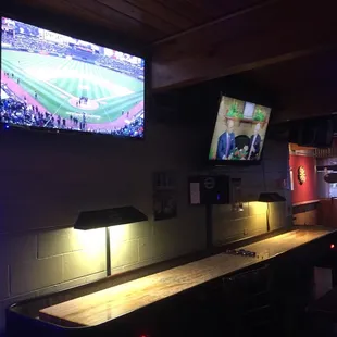 Plenty of TV&apos;s and a shuffle board and darts!