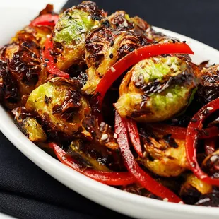 Sweet Sriracha Brussels Sprouts