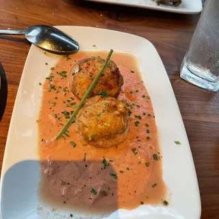 Broiled Seafood Stuffed Mushrooms