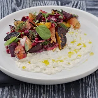 Grilled Beet, Grapefruit & Creamy Feta Salad