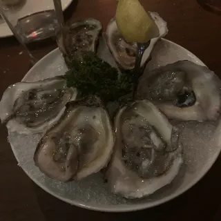 Blue Point Oysters on the Half Shell*