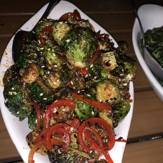 Sweet Sriracha Brussels Sprouts