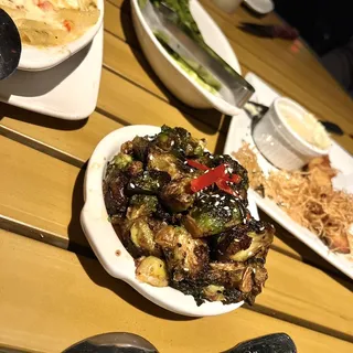 Sweet Sriracha Brussels Sprouts DF