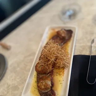 Pan-Seared Scallop on Slab Bacon