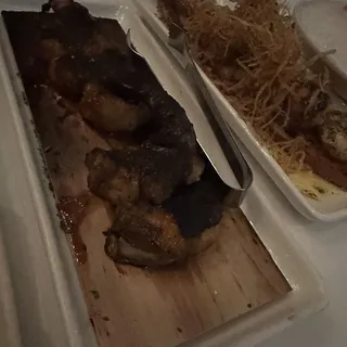 BBQ Bacon-Wrapped Cedar Plank Gulf Shrimp