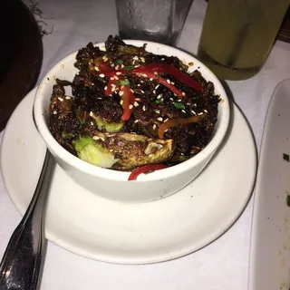 Sweet Sriracha Brussels Sprouts