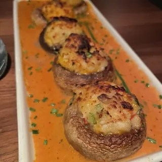 Broiled Seafood Stuffed Mushrooms