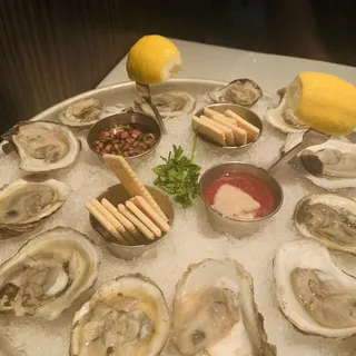 Blue Point Oysters on the Half Shell*