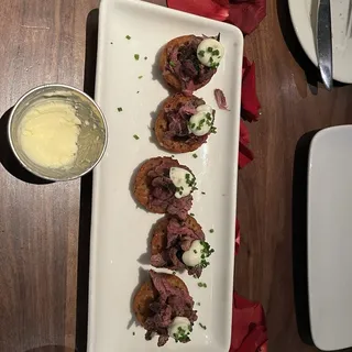 Steak & Tater Totter Bites*
