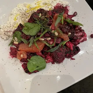 Grilled Beet, Grapefruit & Creamy Feta Salad