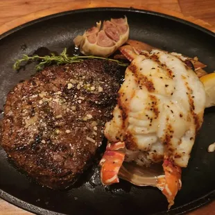 Wagyu steak &amp; lobster