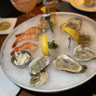 Blue Point Oysters on the Half Shell*  Shrimp Cocktail  Jumb Lump Crabmeat