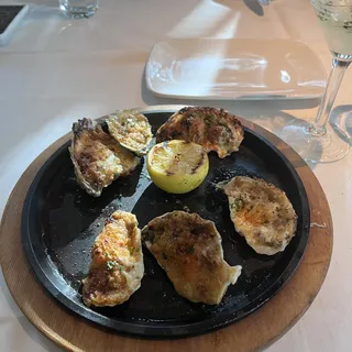 Chargrilled Blue Point Oysters*