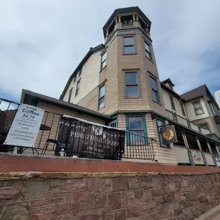 the front of the building