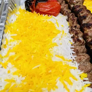 White Rice! Bakhtiari Platter