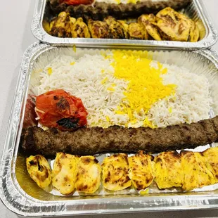 Bakhtiari Platter, Cornish Hen Kabob