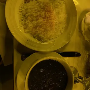 VEGETARIAN GHORMEH SABZI + POLO SEFID