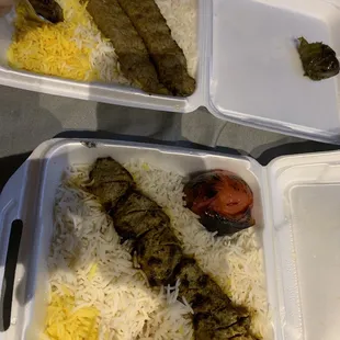 Kubideh Kabob and Lamb Kabob