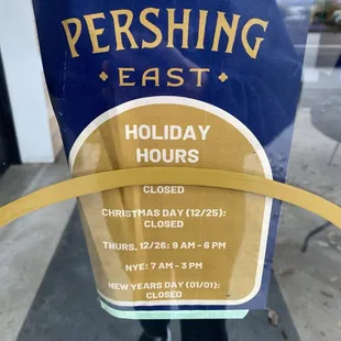 Holiday hours 2024