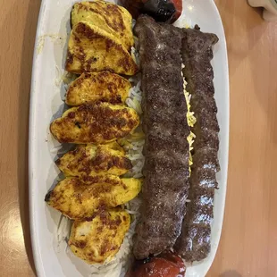 Kabob koobideh + side of jujeh kabob