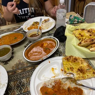Garlic nan Chicken Tikka Masala Butter Chicken
