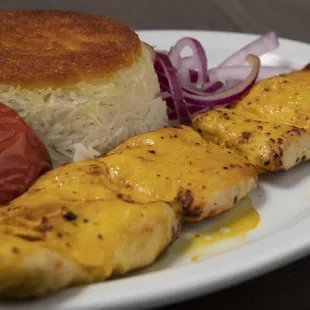 a plate of food