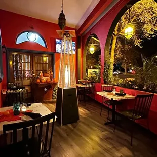 the interior of the restaurant
