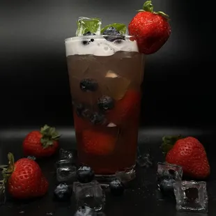 waffles, drink